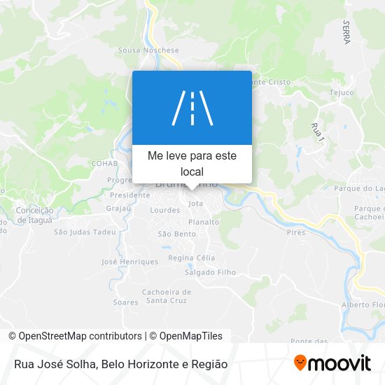 Rua José Solha mapa