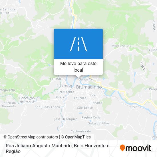 Rua Juliano Augusto Machado mapa