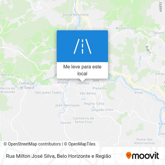 Rua Milton José Silva mapa