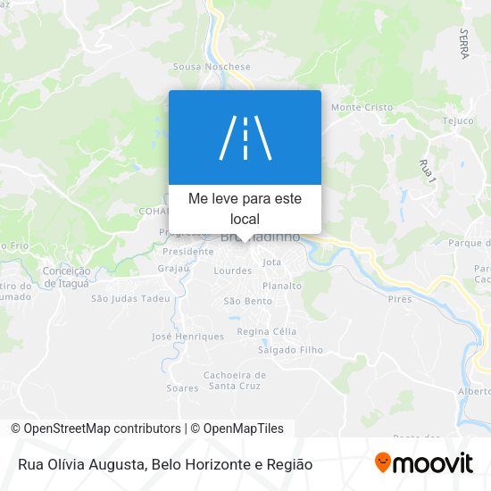Rua Olívia Augusta mapa