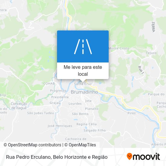 Rua Pedro Erculano mapa