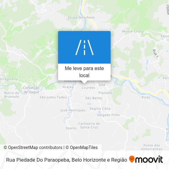 Rua Piedade Do Paraopeba mapa