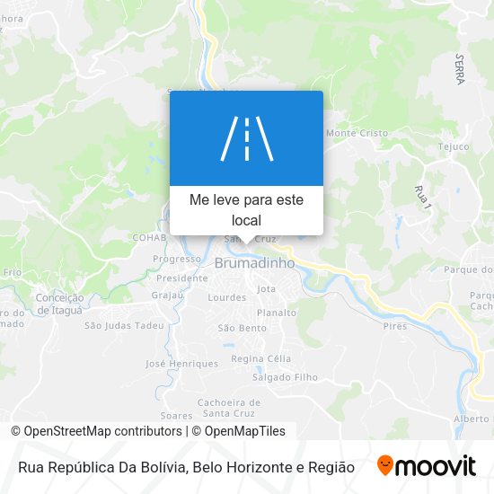 Rua República Da Bolívia mapa