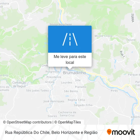 Rua República Do Chile mapa