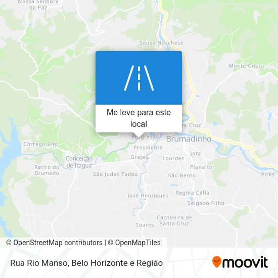 Rua Rio Manso mapa