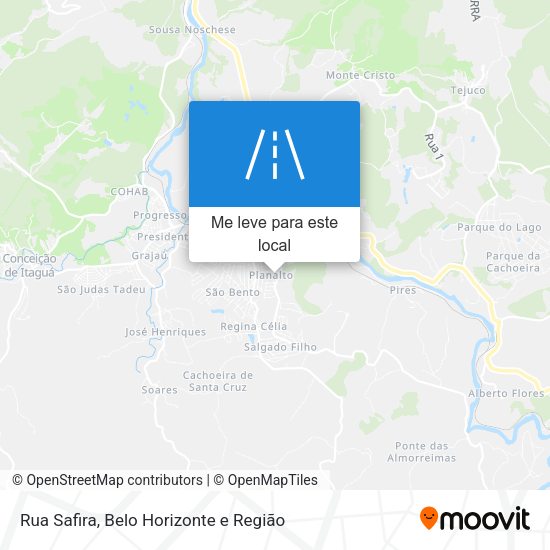 Rua Safira mapa