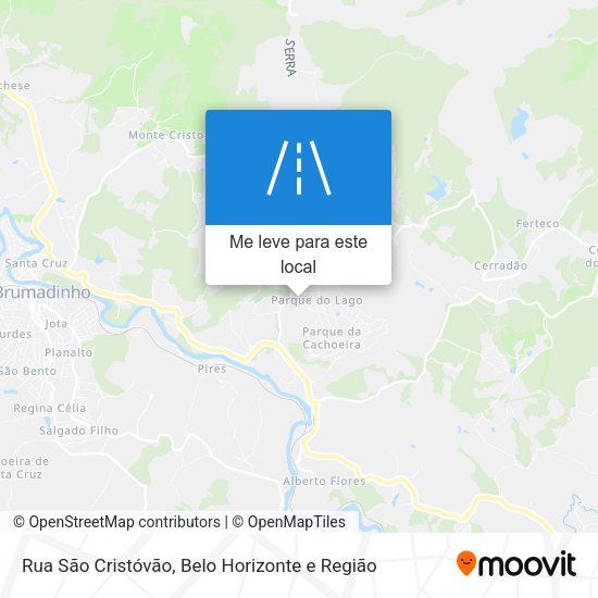 Rua São Cristóvão mapa