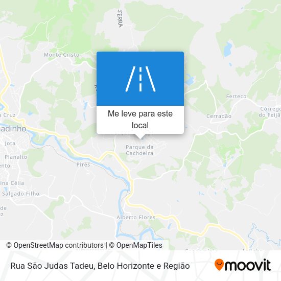 Rua São Judas Tadeu mapa