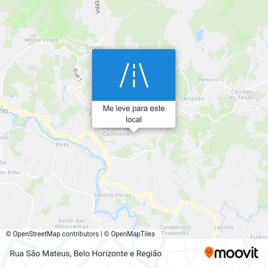 Rua São Mateus mapa