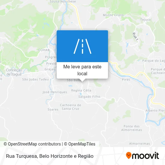 Rua Turquesa mapa