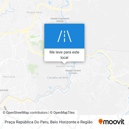 Praça República Do Peru mapa