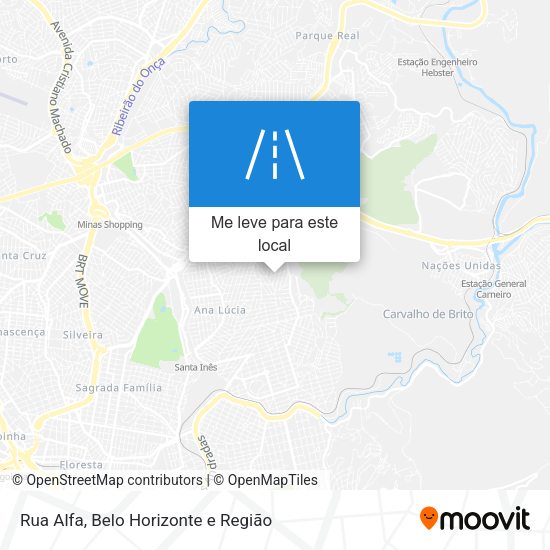 Rua Alfa mapa