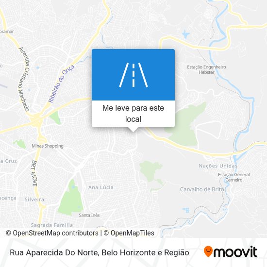 Rua Aparecida Do Norte mapa