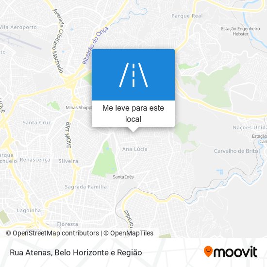 Rua Atenas mapa