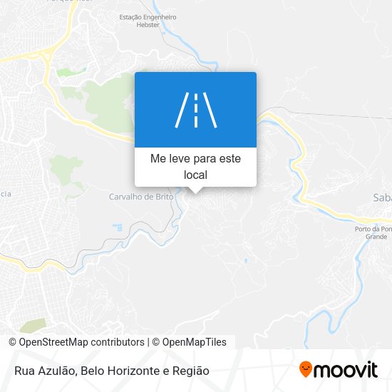 Rua Azulão mapa