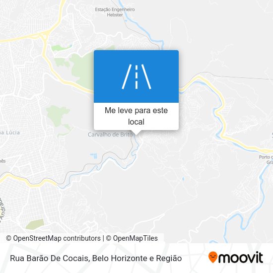 Rua Barão De Cocais mapa