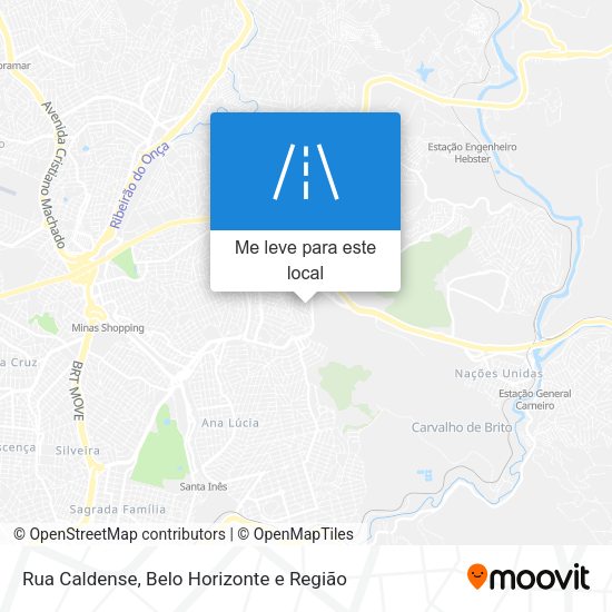 Rua Caldense mapa