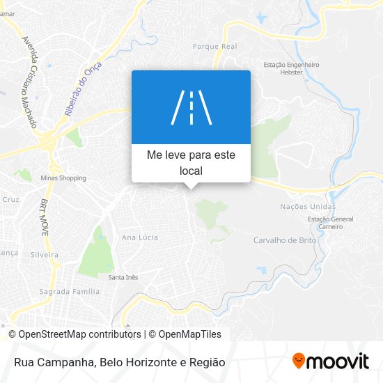 Rua Campanha mapa