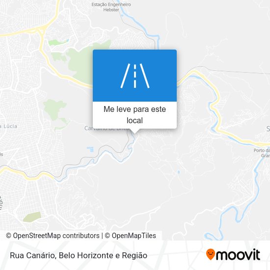 Rua Canário mapa
