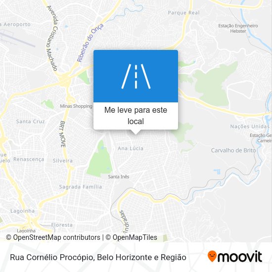 Rua Cornélio Procópio mapa