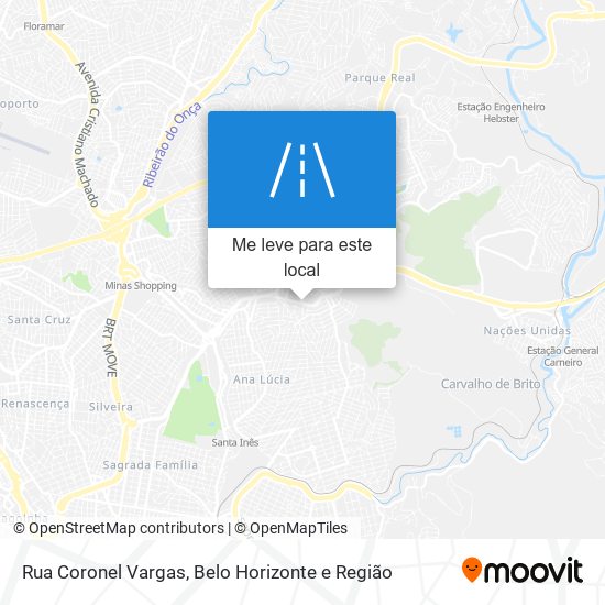 Rua Coronel Vargas mapa