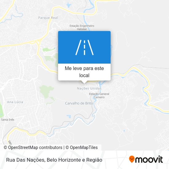 Rua Das Nações mapa