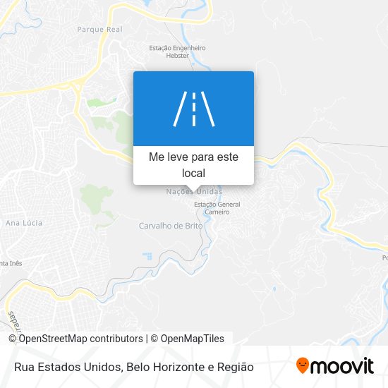 Rua Estados Unidos mapa