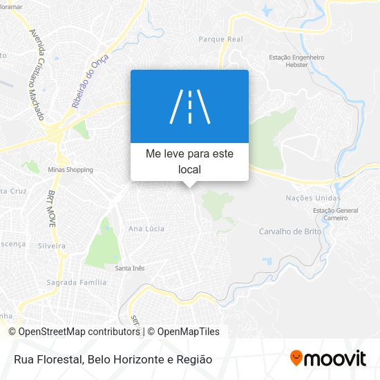 Rua Florestal mapa