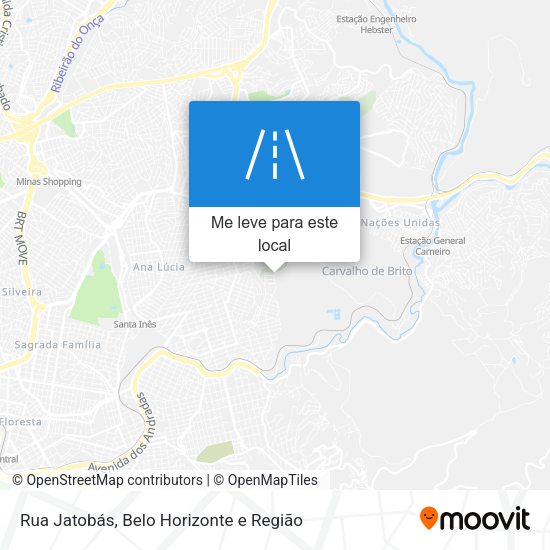 Rua Jatobás mapa