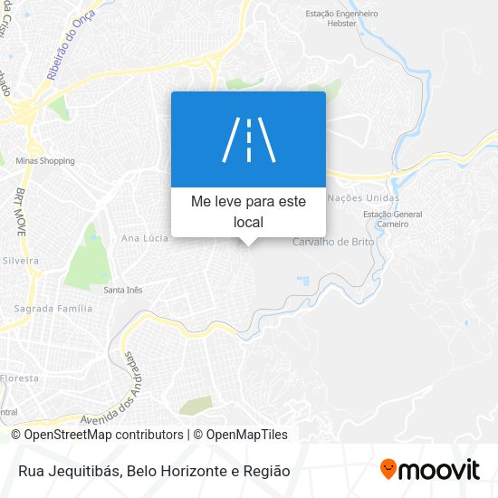 Rua Jequitibás mapa