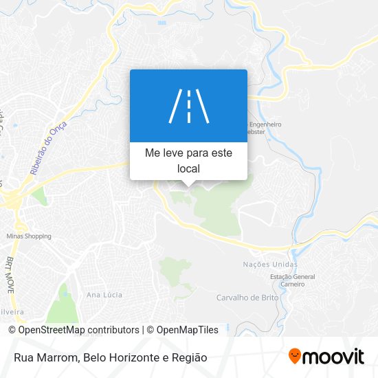 Rua Marrom mapa
