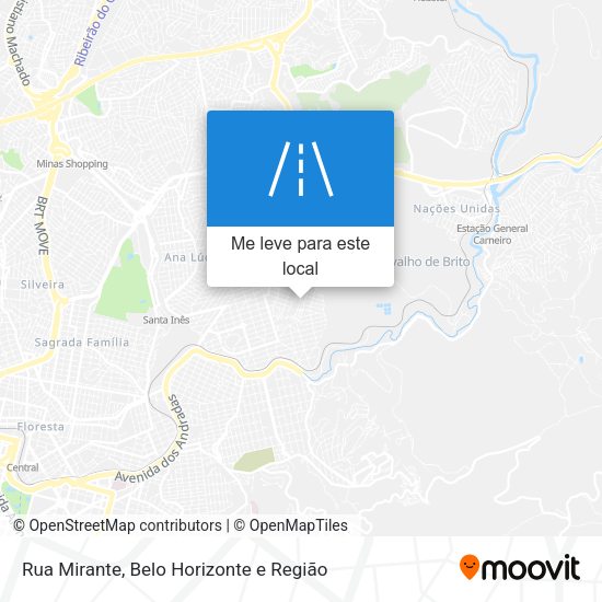 Rua Mirante mapa