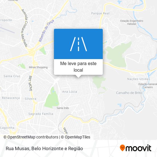 Rua Musas mapa