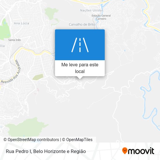 Rua Pedro I mapa