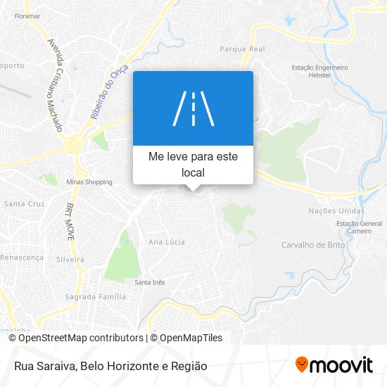 Rua Saraiva mapa