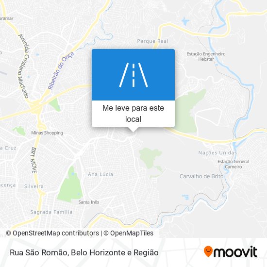 Rua São Romão mapa