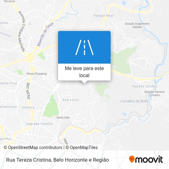 Rua Tereza Cristina mapa