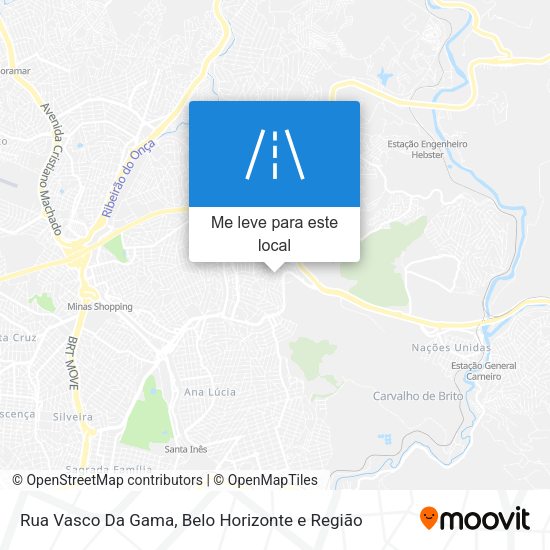 Rua Vasco Da Gama mapa