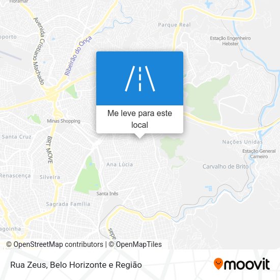 Rua Zeus mapa