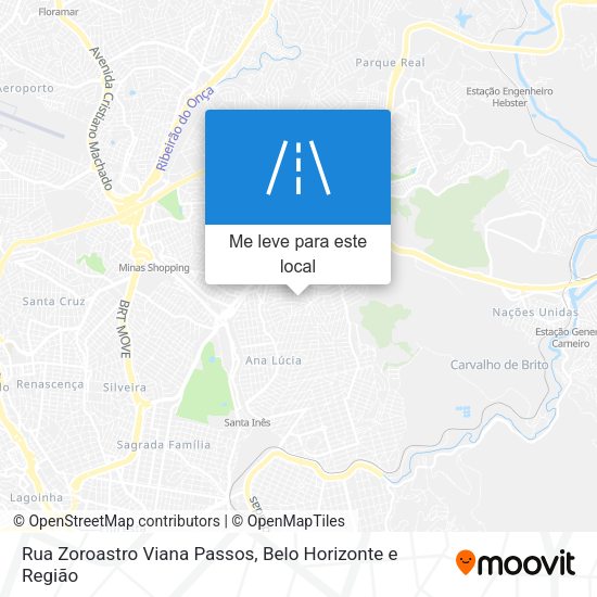 Rua Zoroastro Viana Passos mapa