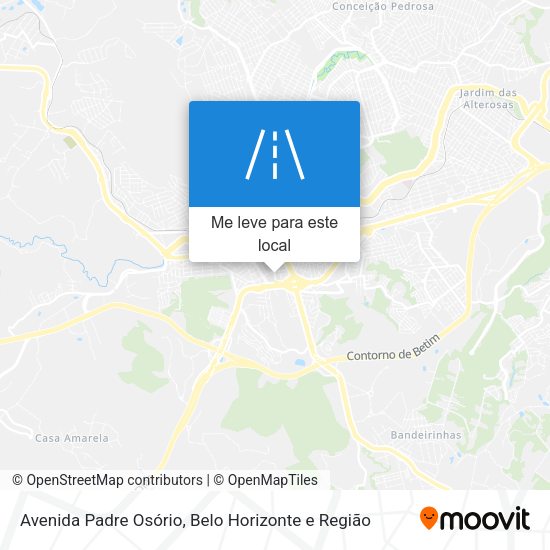 Avenida Padre Osório mapa