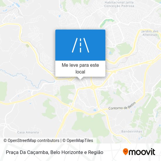Praça Da Caçamba mapa