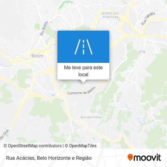 Rua Acácias mapa