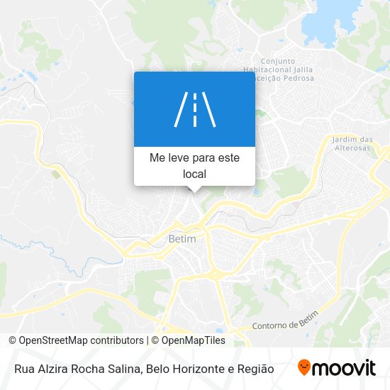 Rua Alzira Rocha Salina mapa