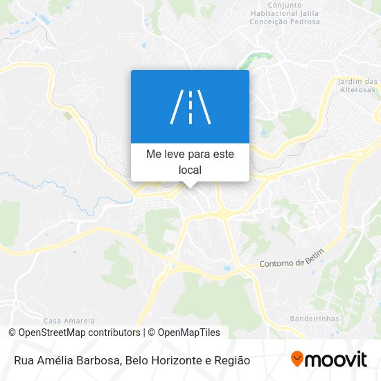 Rua Amélia Barbosa mapa