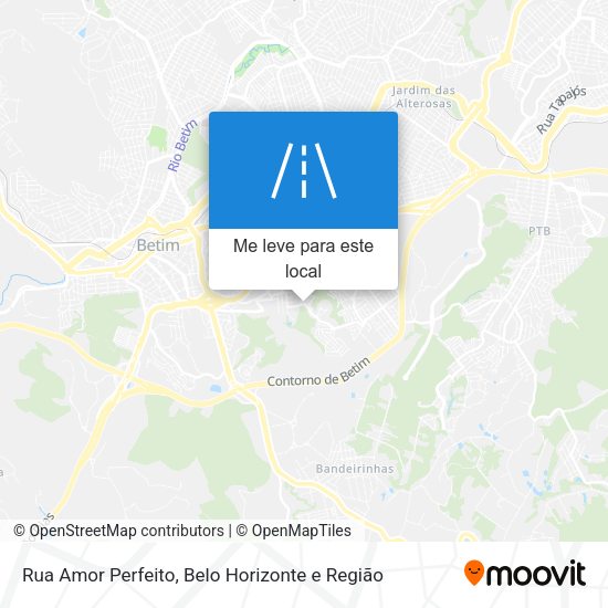 Rua Amor Perfeito mapa