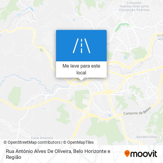 Rua Antônio Alves De Oliveira mapa