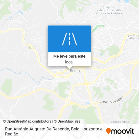 Rua Antônio Augusto De Resende mapa