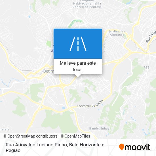 Rua Ariovaldo Luciano Pinho mapa