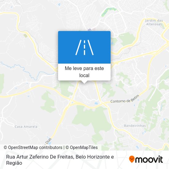 Rua Artur Zeferino De Freitas mapa